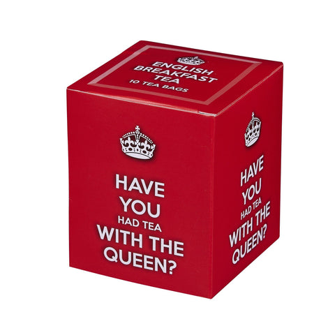 Slogans 10 Teabag Box - Have You Had Tea with the Queen? - New English Teas