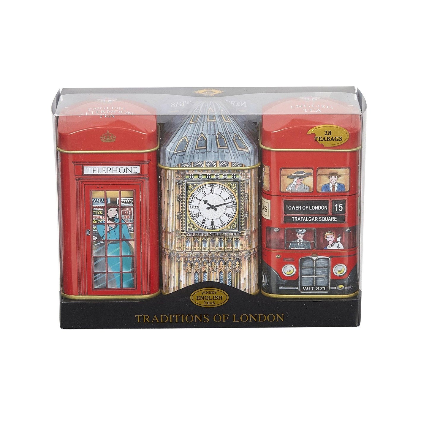 Best Of British Mini Tea Tin Set - Traditions of London - New English Teas