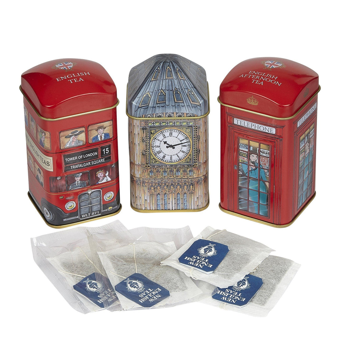 Best Of British Mini Tea Tin Set - Traditions of London - New English Teas