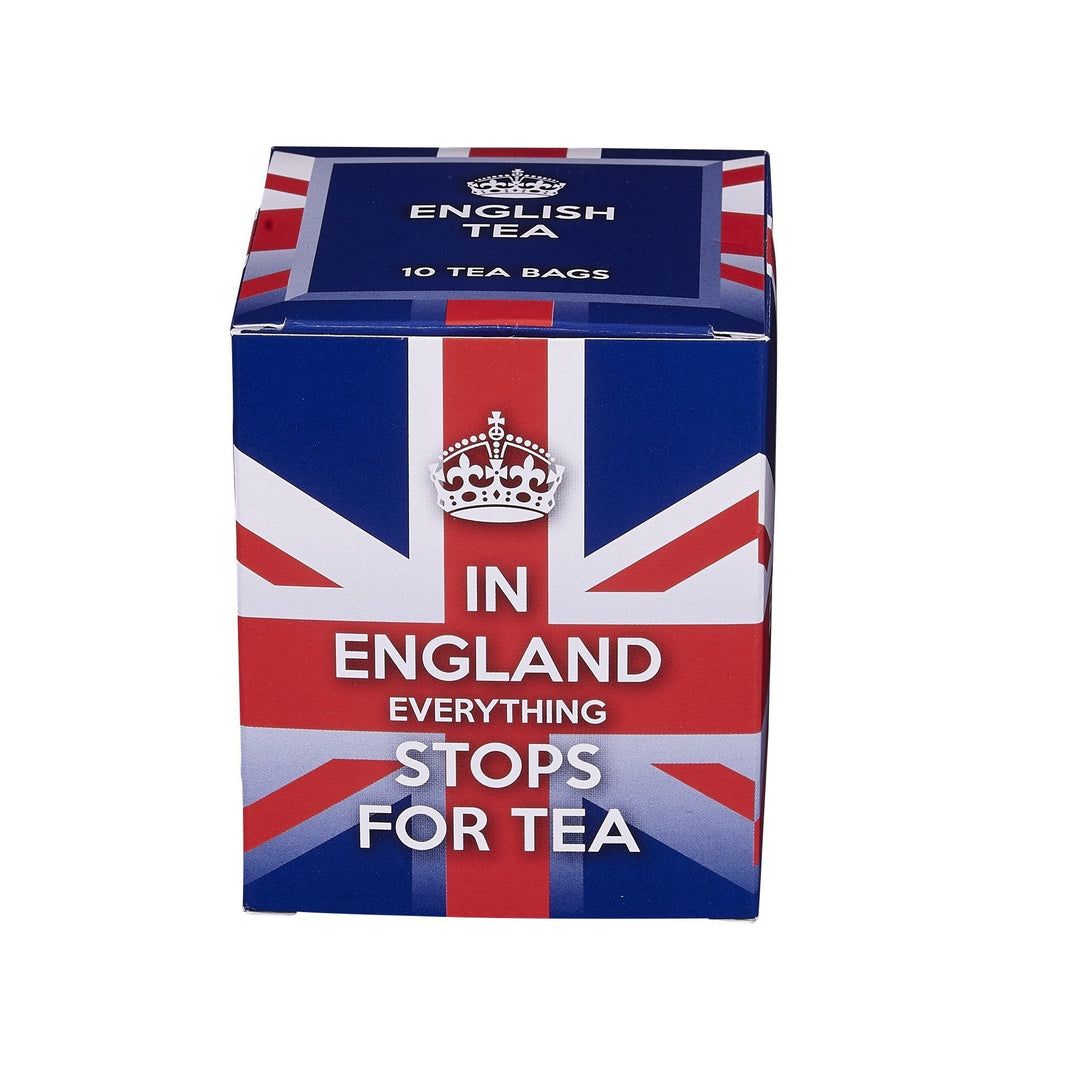 Slogans 10 Teabag Box - Everything Stops For Tea - New English Teas