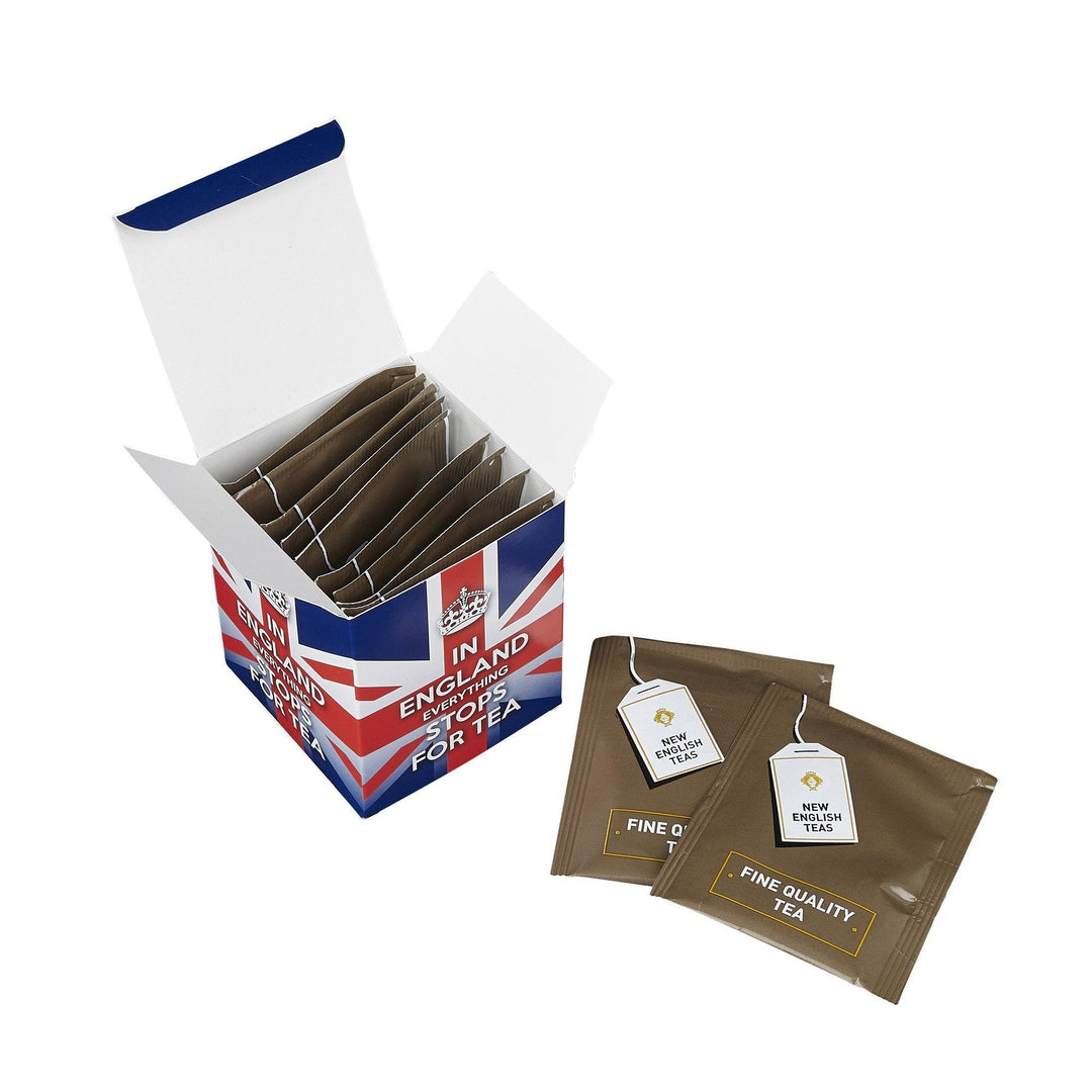 Slogans 10 Teabag Box - Everything Stops For Tea - New English Teas