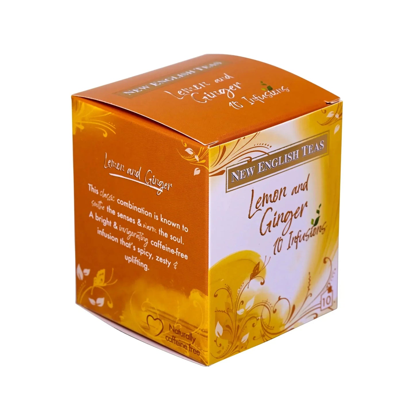 Fruit & Herbal 10 Teabag Box - Lemon & Ginger - New English Teas