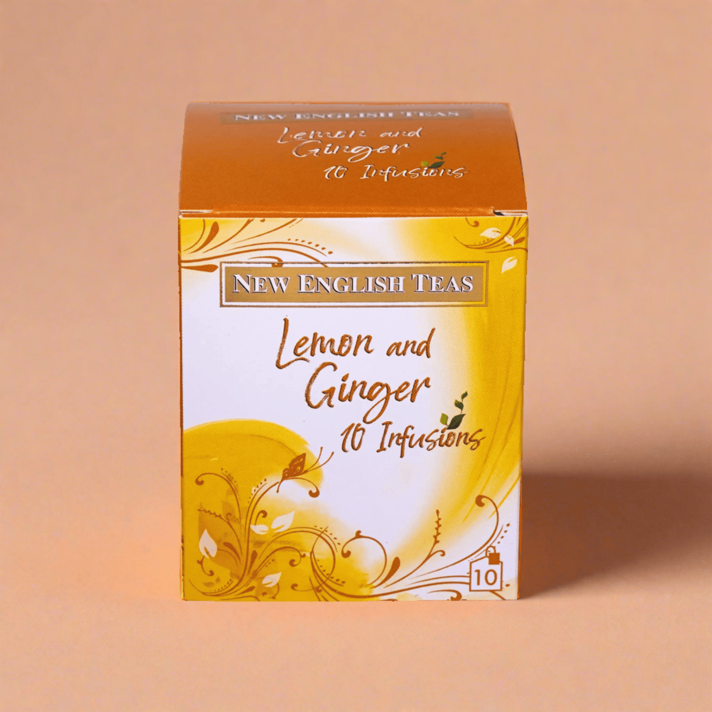 Lemon and Ginger Tea 10 Individually Wrapped Teabags Tea Boxes New English Teas 