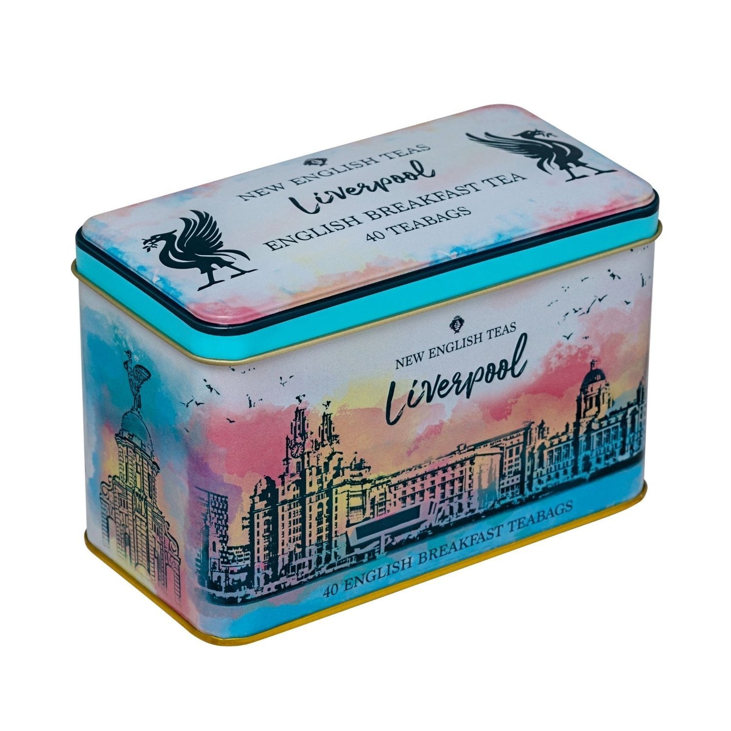 The Cities Collection Classic Tea Tin - Liverpool Waterfront - New English Teas