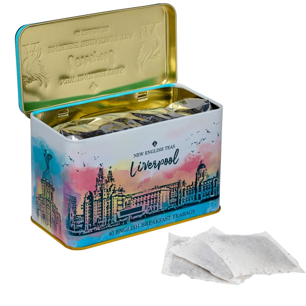 The Cities Collection Classic Tea Tin - Liverpool Waterfront - New English Teas