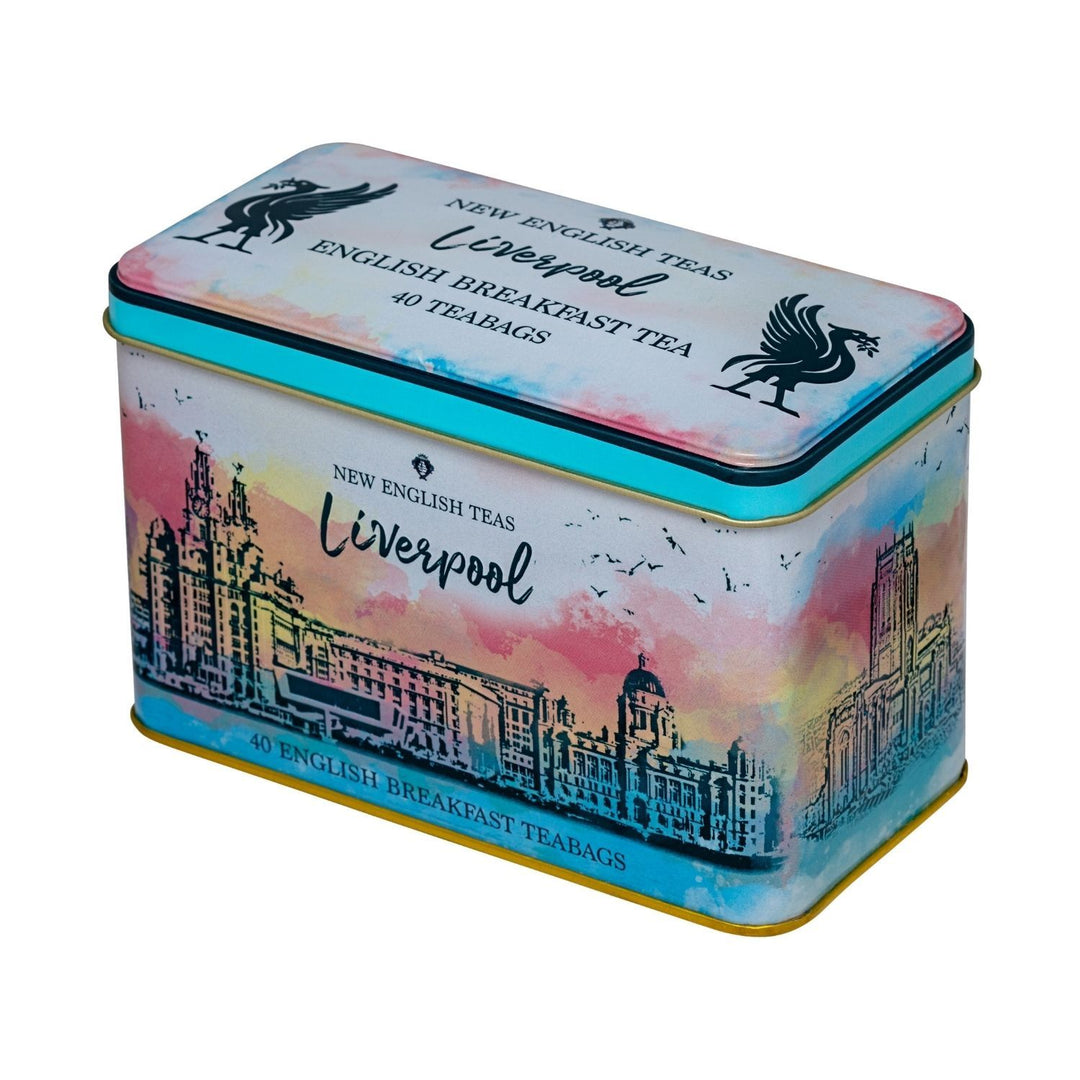 The Cities Collection Classic Tea Tin - Liverpool Waterfront - New English Teas