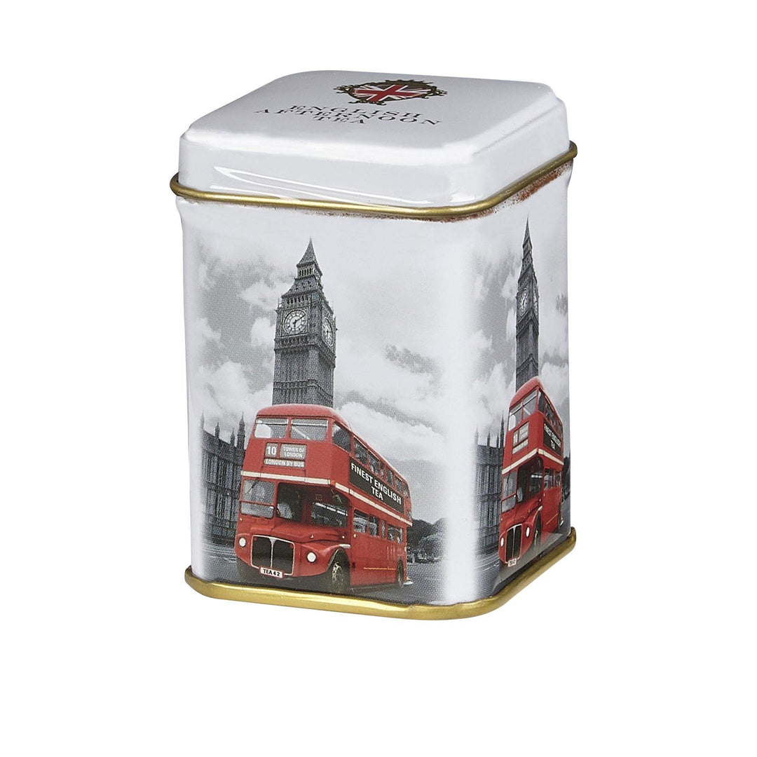 Best Of British Mini Tea Tin - Black & White Bus - New English Teas