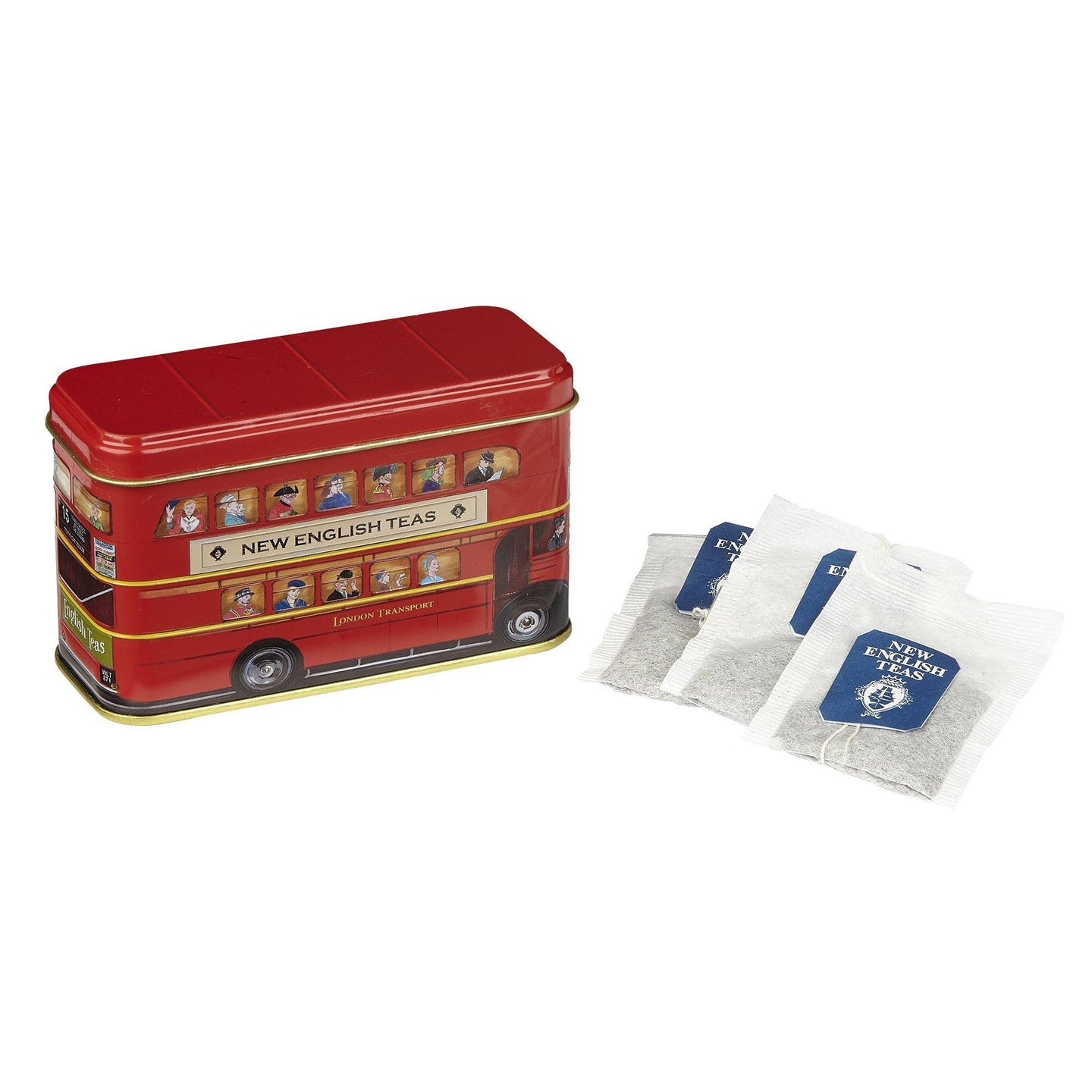 Best Of British 10 Teabag Tin - London Bus - New English Teas