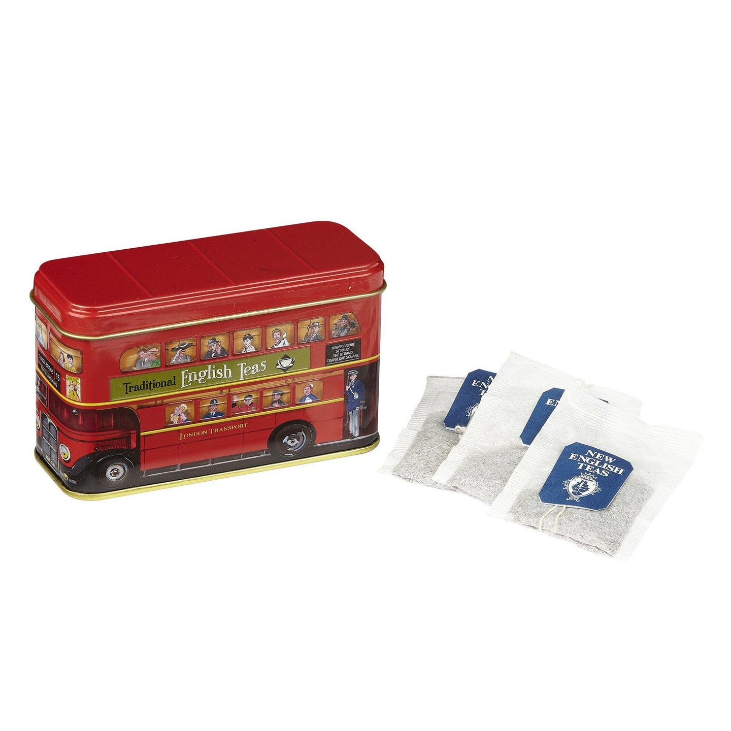 Best Of British 10 Teabag Tin - London Bus - New English Teas