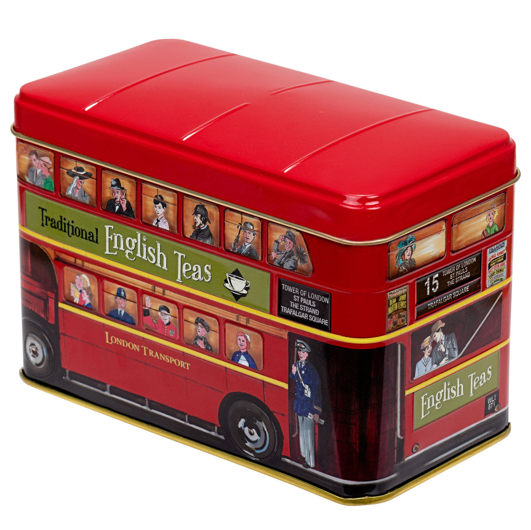 Best Of British 25 Teabag Tin - London Bus - New English Teas