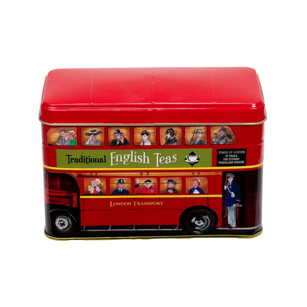 Best Of British 25 Teabag Tin - London Bus - New English Teas