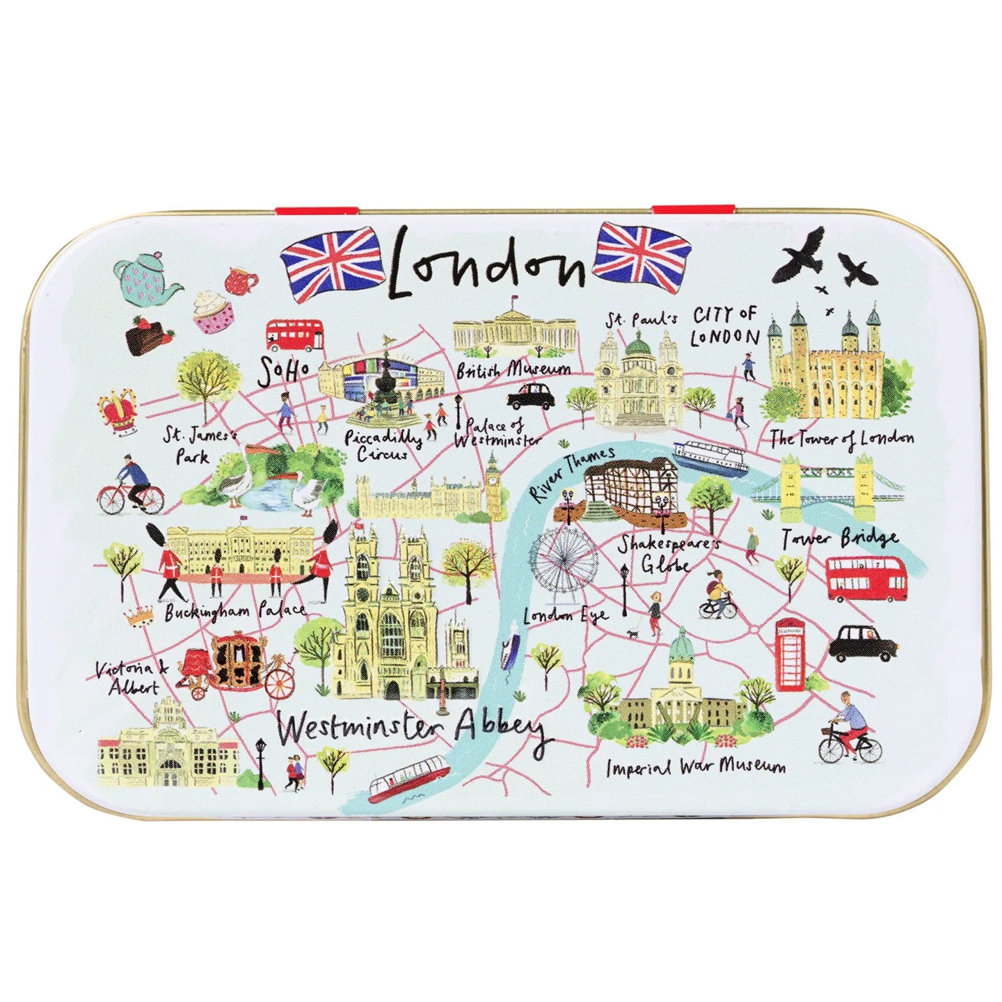 London Souvenir Mint Tin Mints New English Teas 