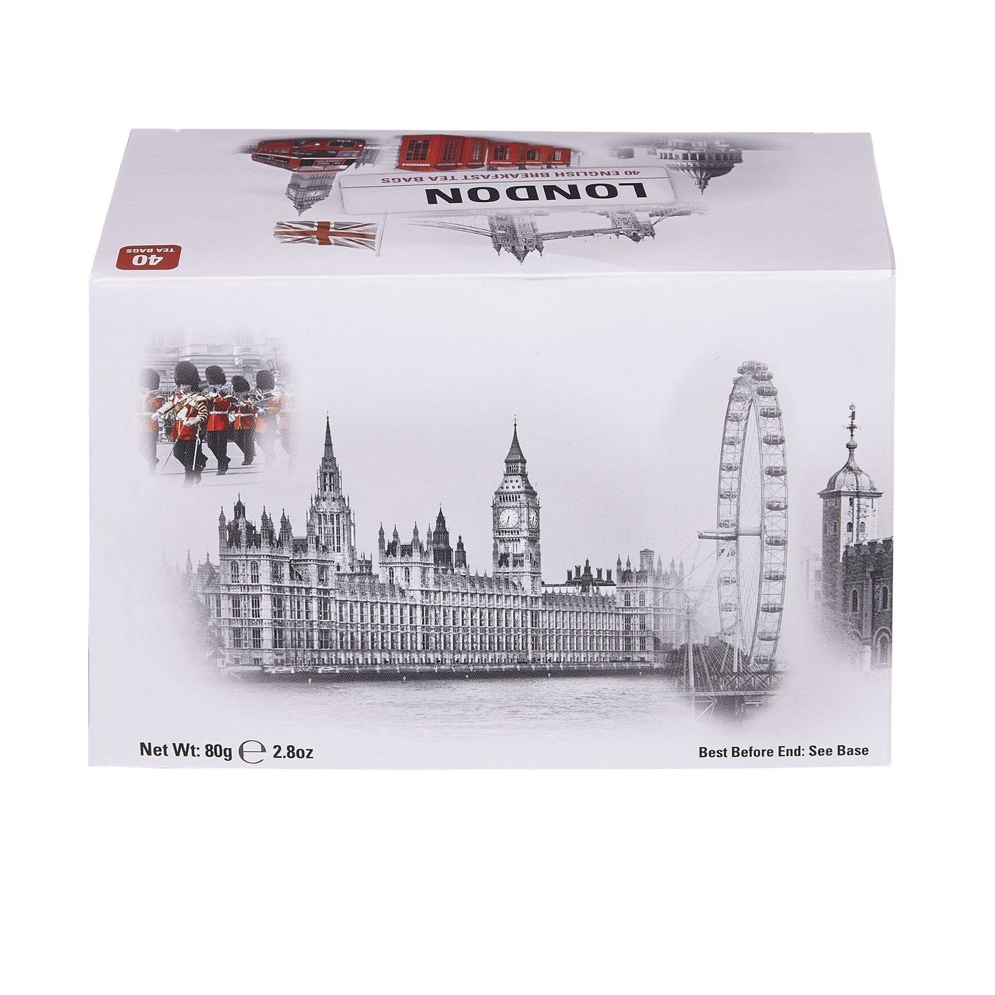 Love London 40 Teabag Box - Black & White - New English Teas