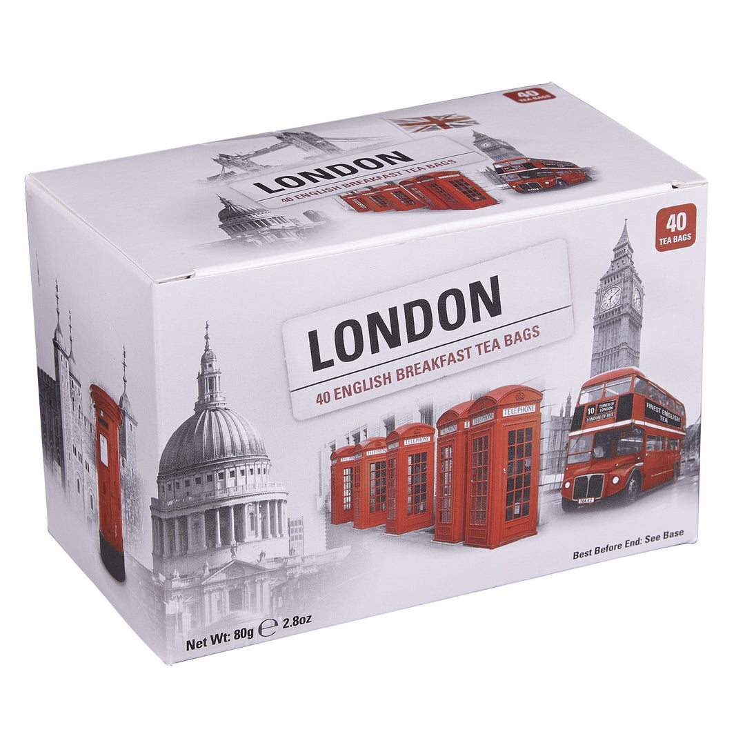 Love London 40 Teabag Box - Black & White - New English Teas