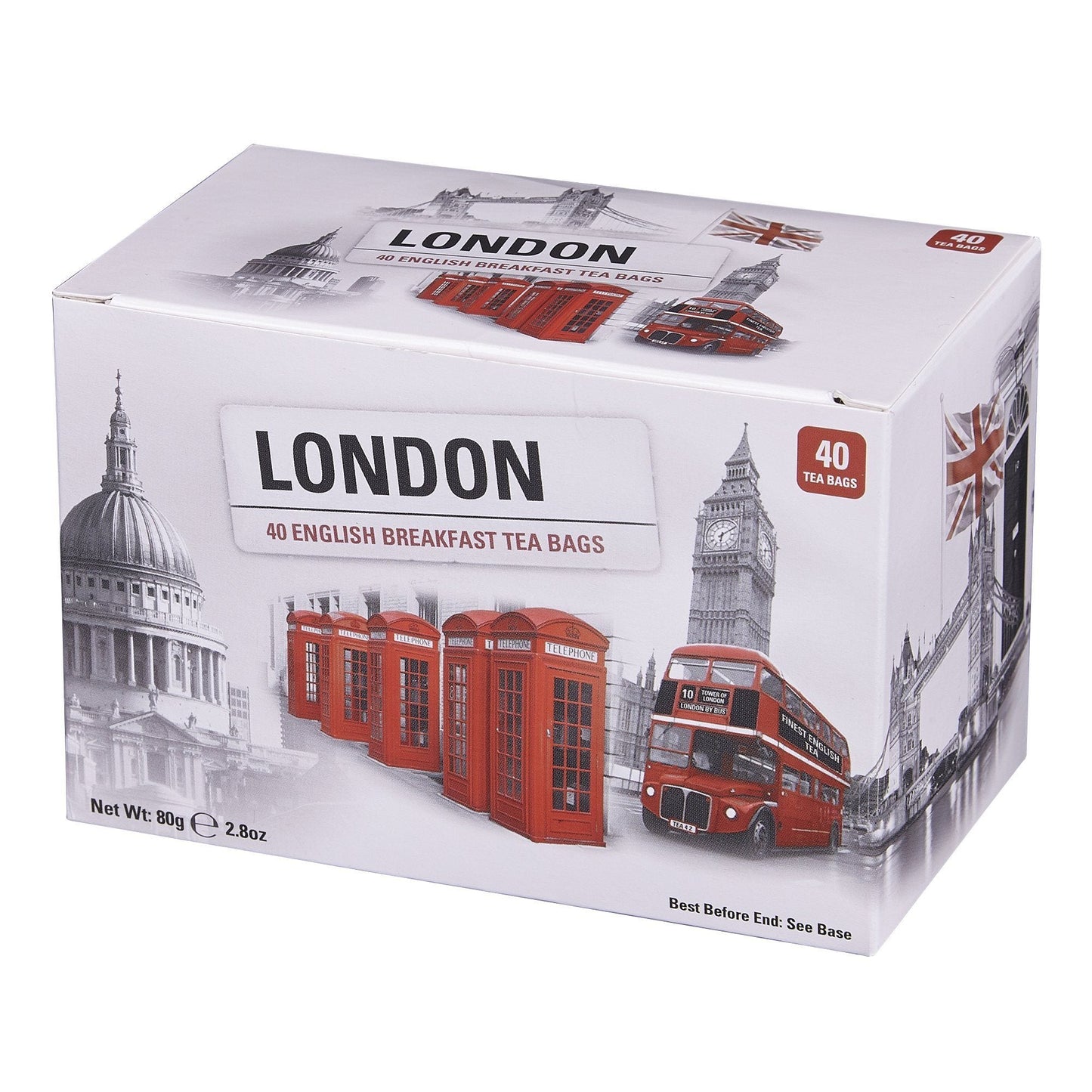 Love London 40 Teabag Box - Black & White - New English Teas