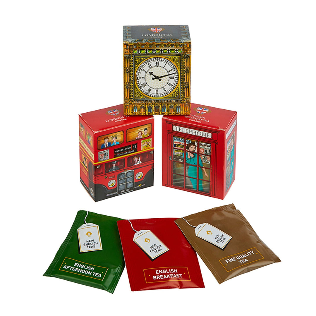 English Sights 6 Teabag Box Triple Pack - English Tea Selection - New English Teas