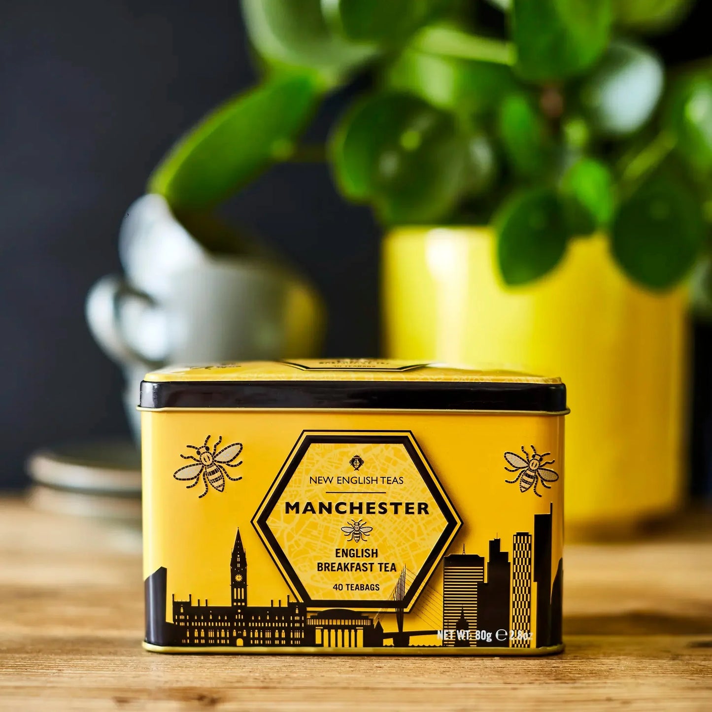 The Cities Collection Classic Tea Tin - Manchester Skyline - New English Teas