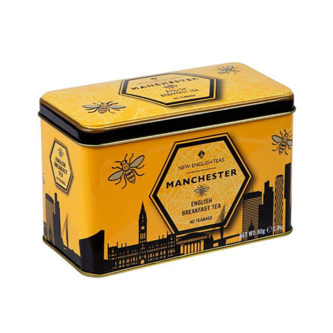 The Cities Collection Classic Tea Tin - Manchester Skyline - New English Teas