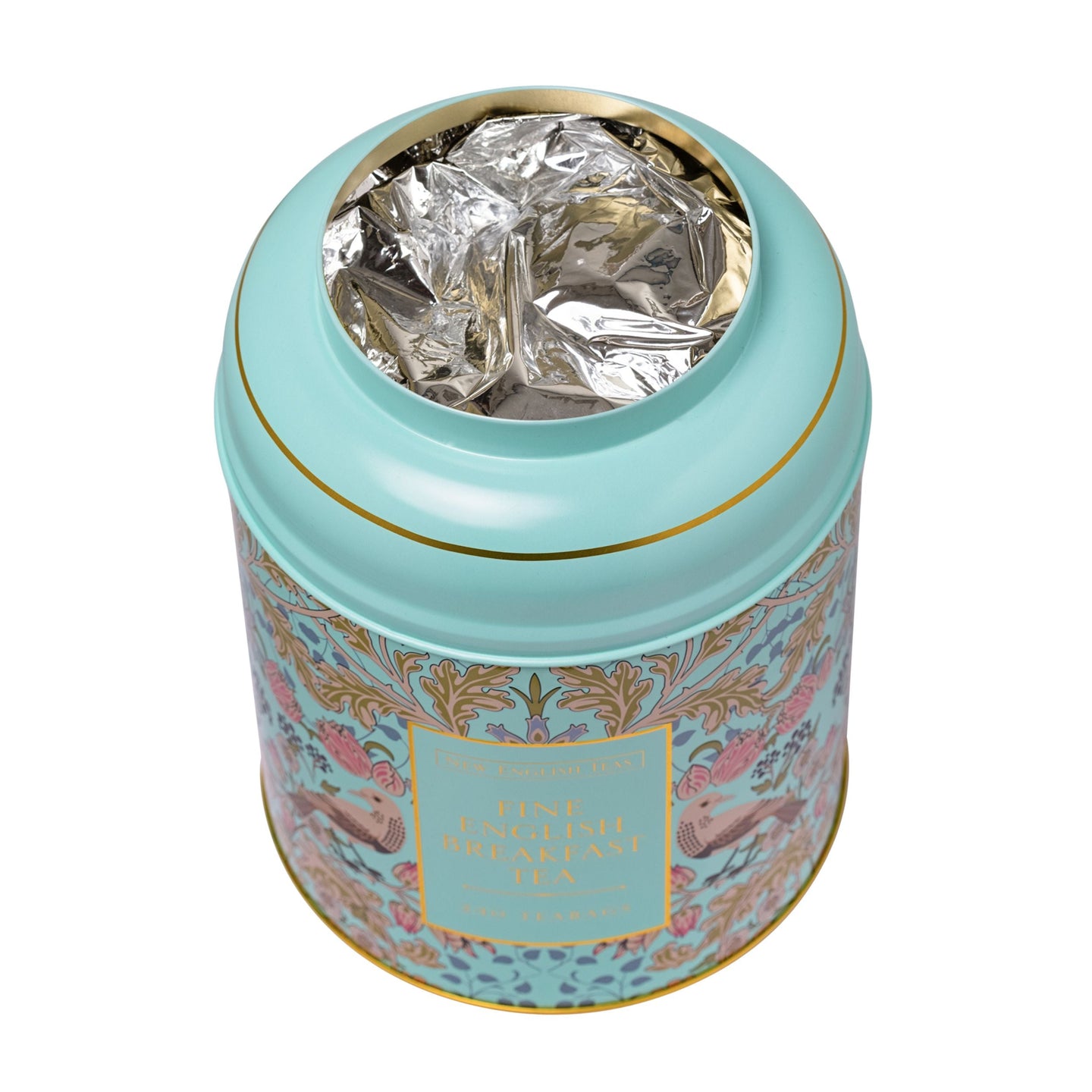 Song Thrush 240 Teabag Tea Caddy - Mint Green - New English Teas