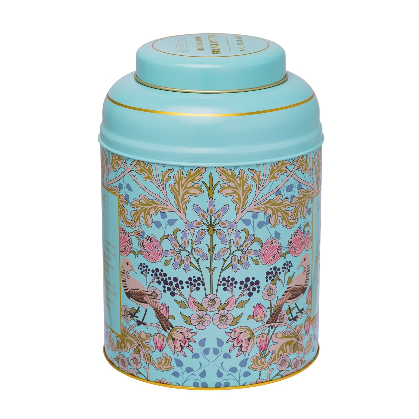 Song Thrush 240 Teabag Tea Caddy - Mint Green - New English Teas