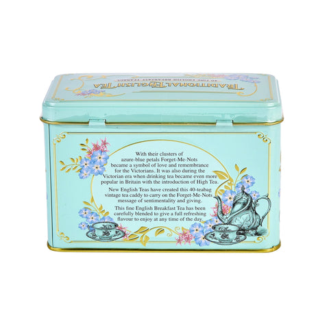 Vintage Victorian Classic Tea Tin - Mint Green - New English Teas