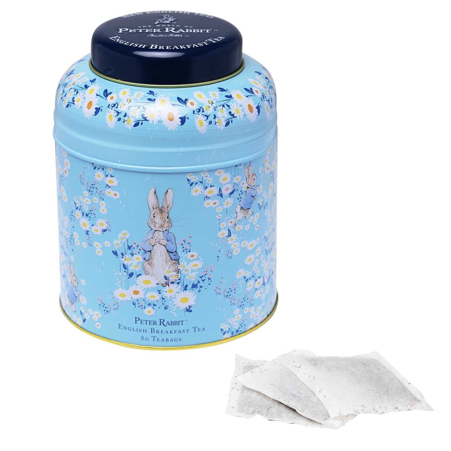 Beatrix Potter 80 Teabag Tea Caddy - Daisies - New English Teas