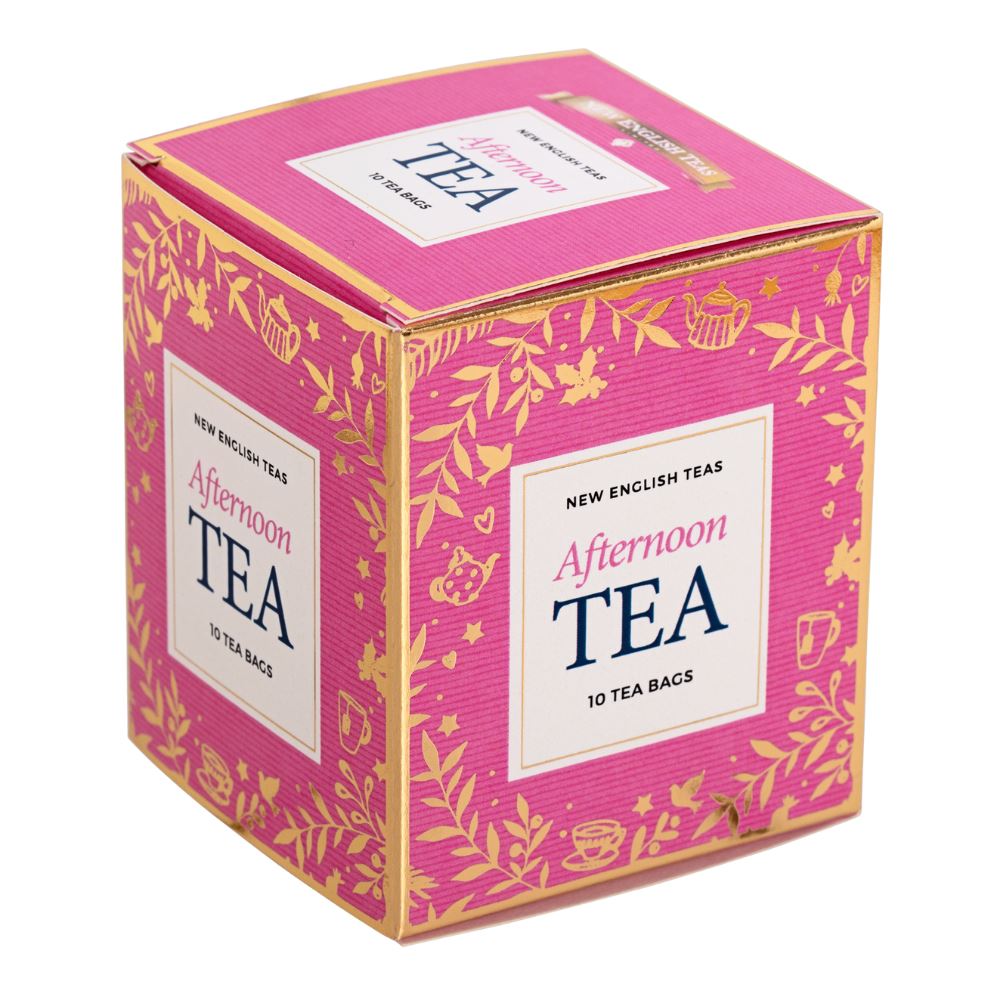 Christmas 10 Teabag Box - Pink - New English Teas