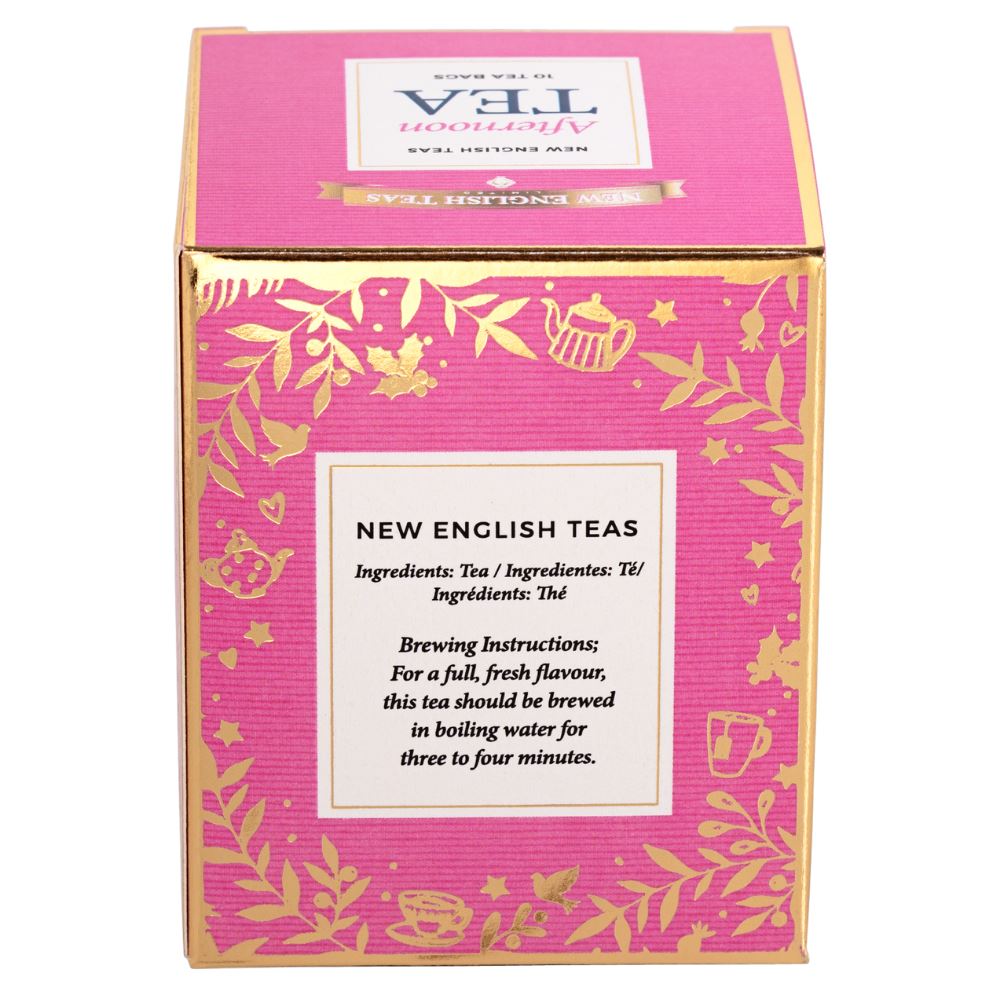 Christmas 10 Teabag Box - Pink - New English Teas