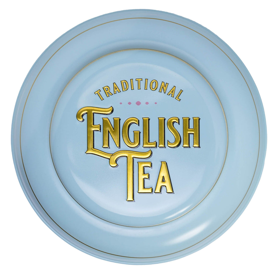 Vintage Victorian 240 Teabag Tea Caddy - Powder Blue - New English Teas