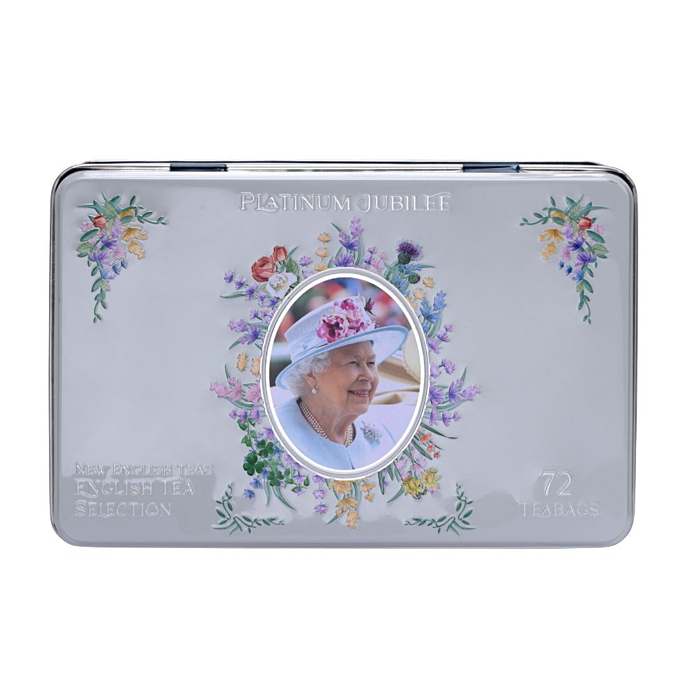 Queen Elizabeth II Tea Selection Tin - Platinum Jubilee - New English Teas