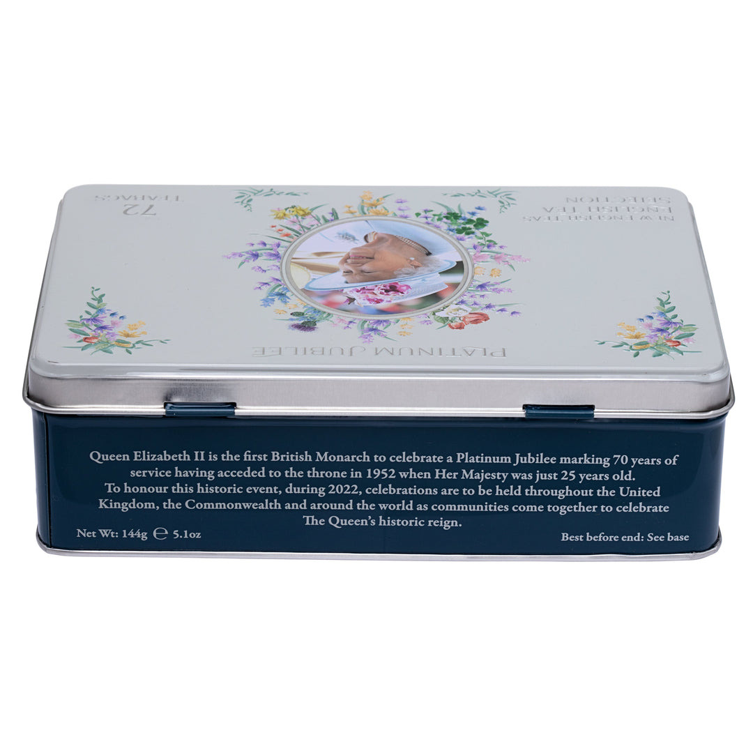 Queen Elizabeth II Tea Selection Tin - Platinum Jubilee - New English Teas