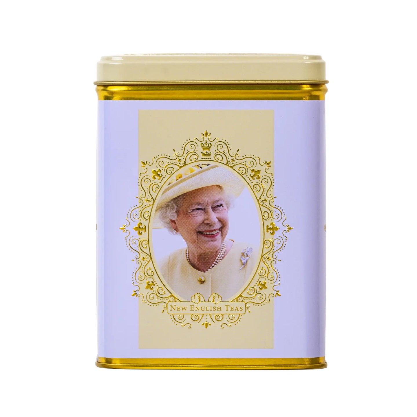 Queen Elizabeth II Portrait Tea Tin with 40 English Breakfast Teabags