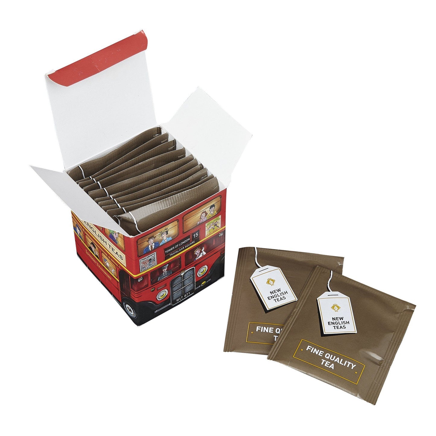 Best Of British 10 Teabag Box - Bus - New English Teas