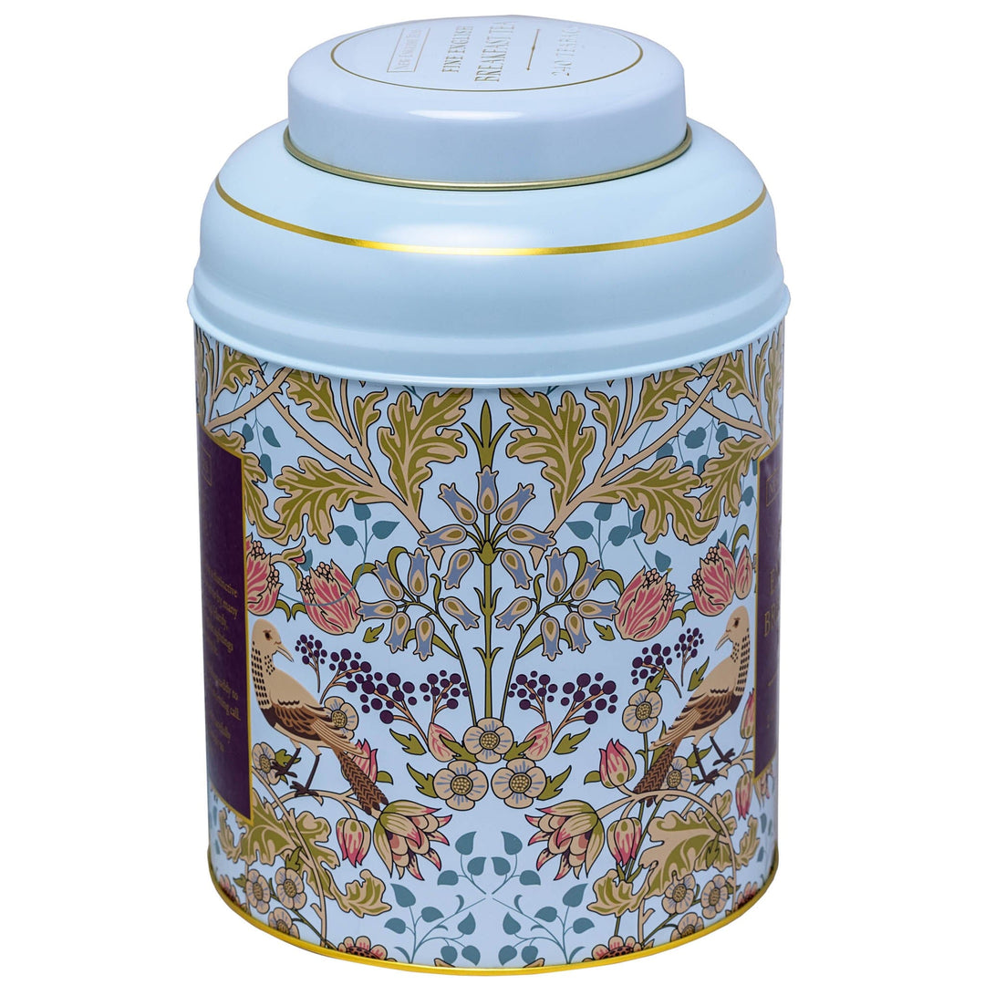 Song Thrush 240 Teabag Tea Caddy - Pale Blue - New English Teas