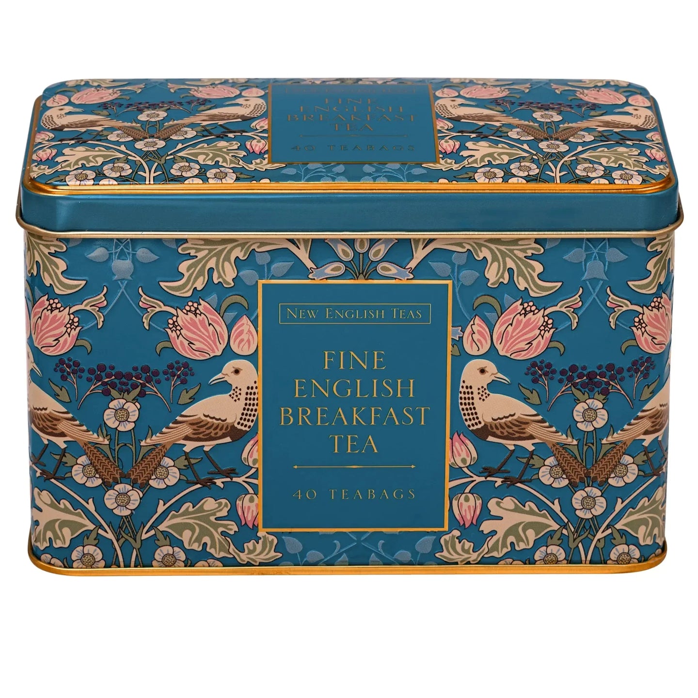 Song Thrush Classic Tea Tin - Teal - New English Teas