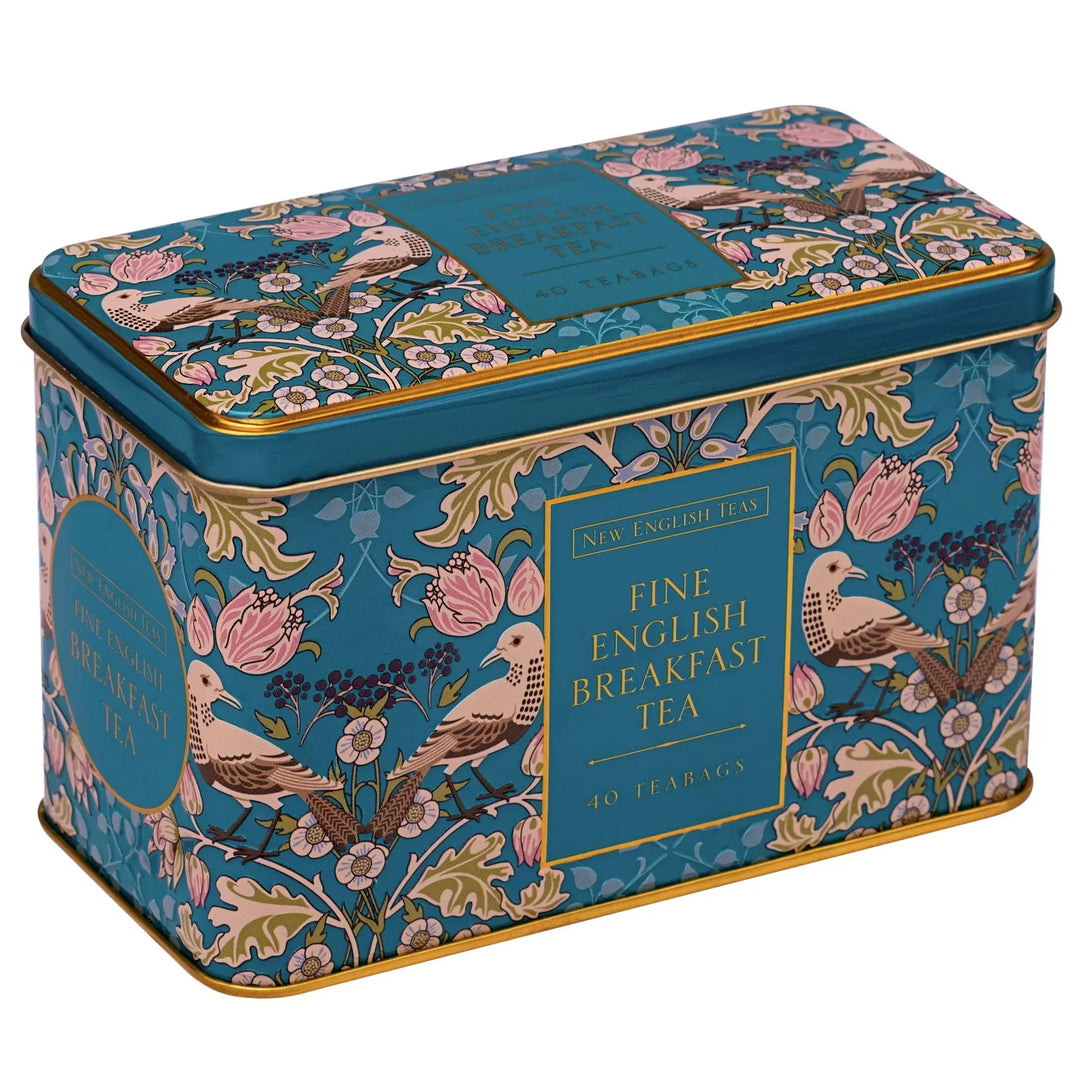 Song Thrush Classic Tea Tin - Teal - New English Teas