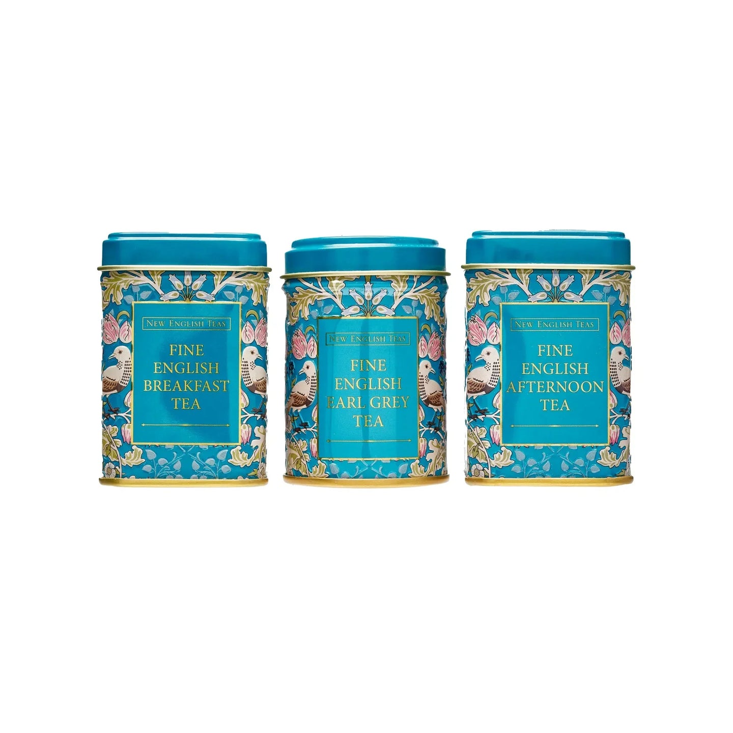 Song Thrush Mini Tea Tin Set - Teal - New English Teas