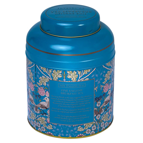 Song Thrush 80 Teabag Tea Caddy - Teal - New English Teas