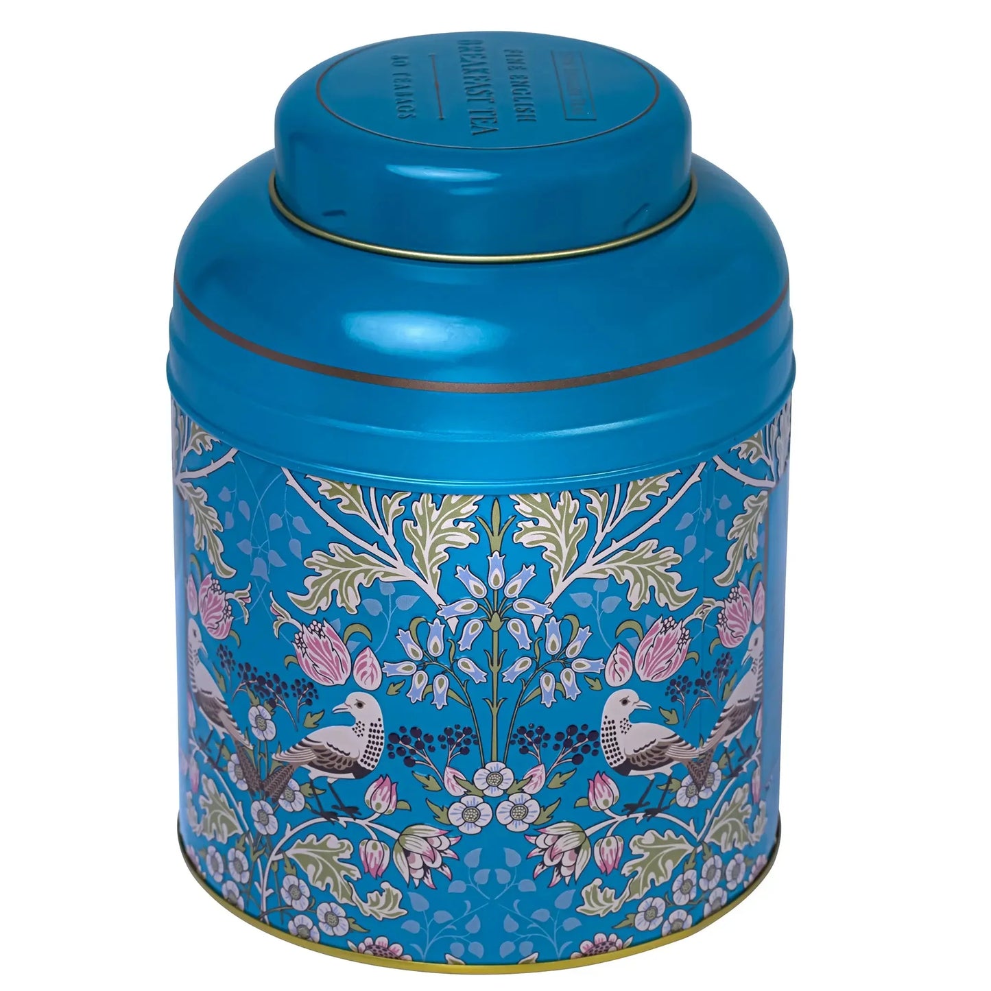 Song Thrush 80 Teabag Tea Caddy - Teal - New English Teas