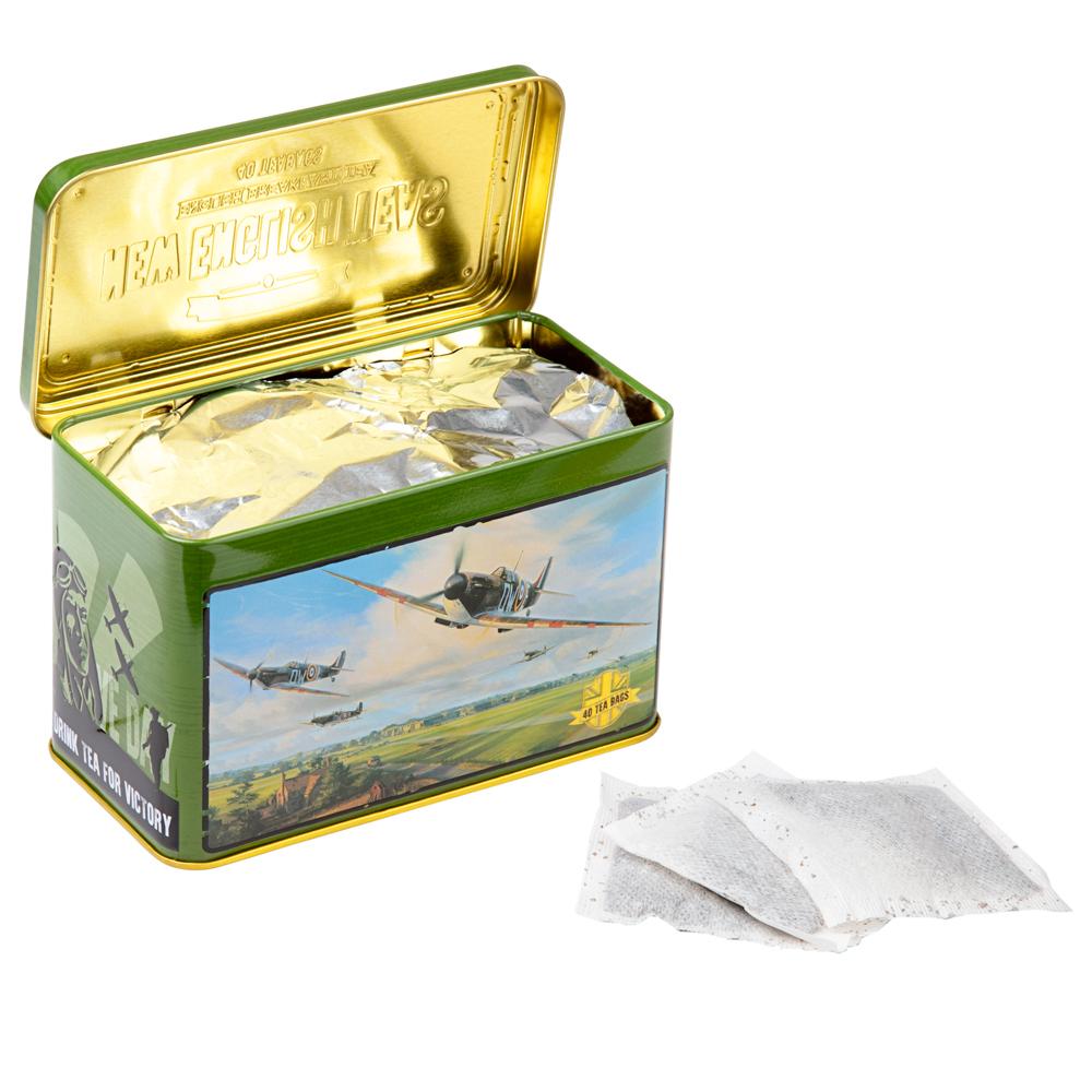 War Time Memories Classic Tea Tin - Spitfire - New English Teas