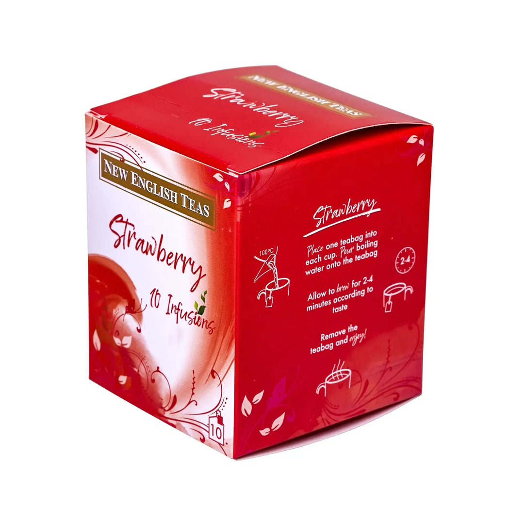 Fruit & Herbal 10 Teabag Box - Strawberry - New English Teas