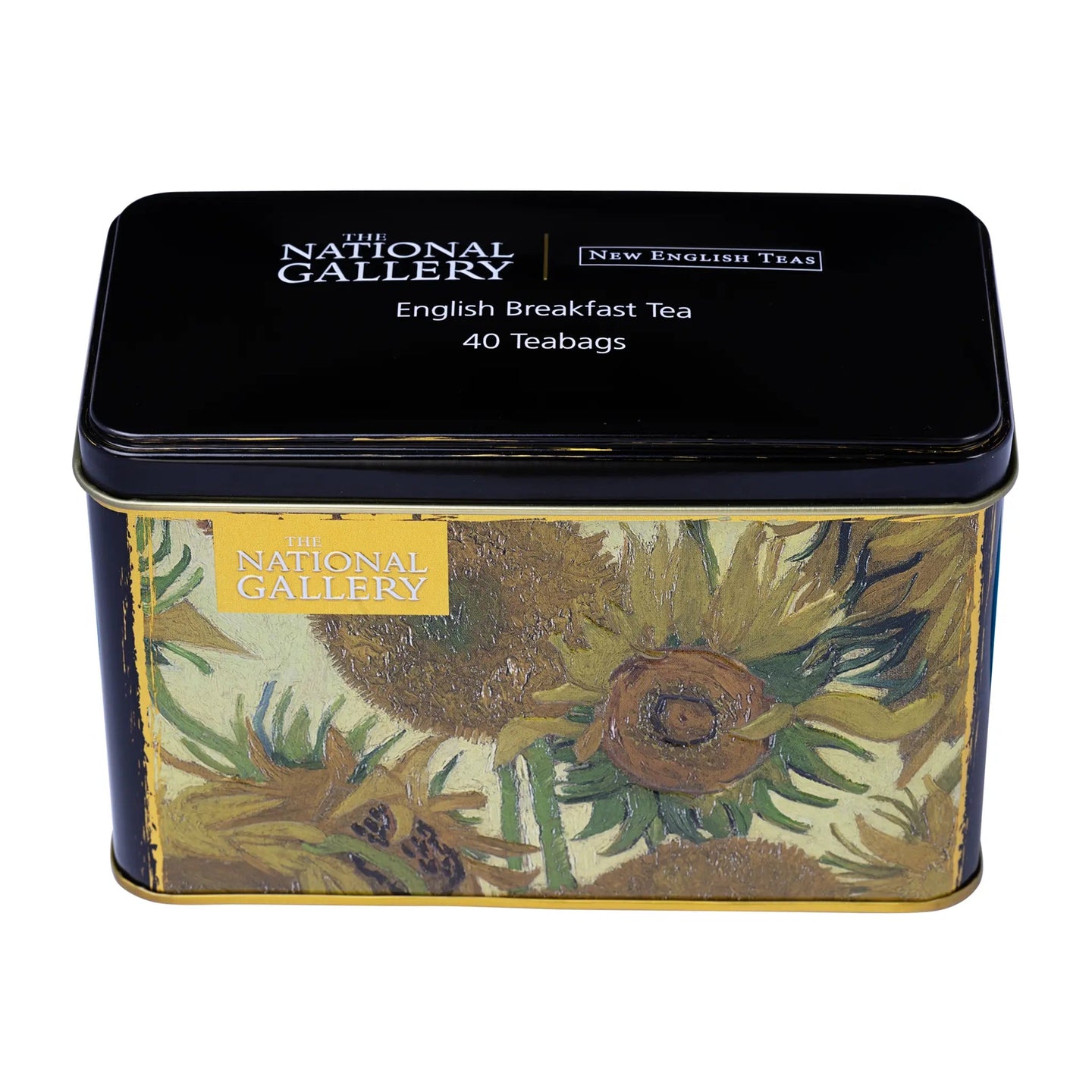 Sunflowers by Vincent Van Gogh - Classic Tea Tin - 40 English Breakfast Teabags Tea Tins New English Teas 