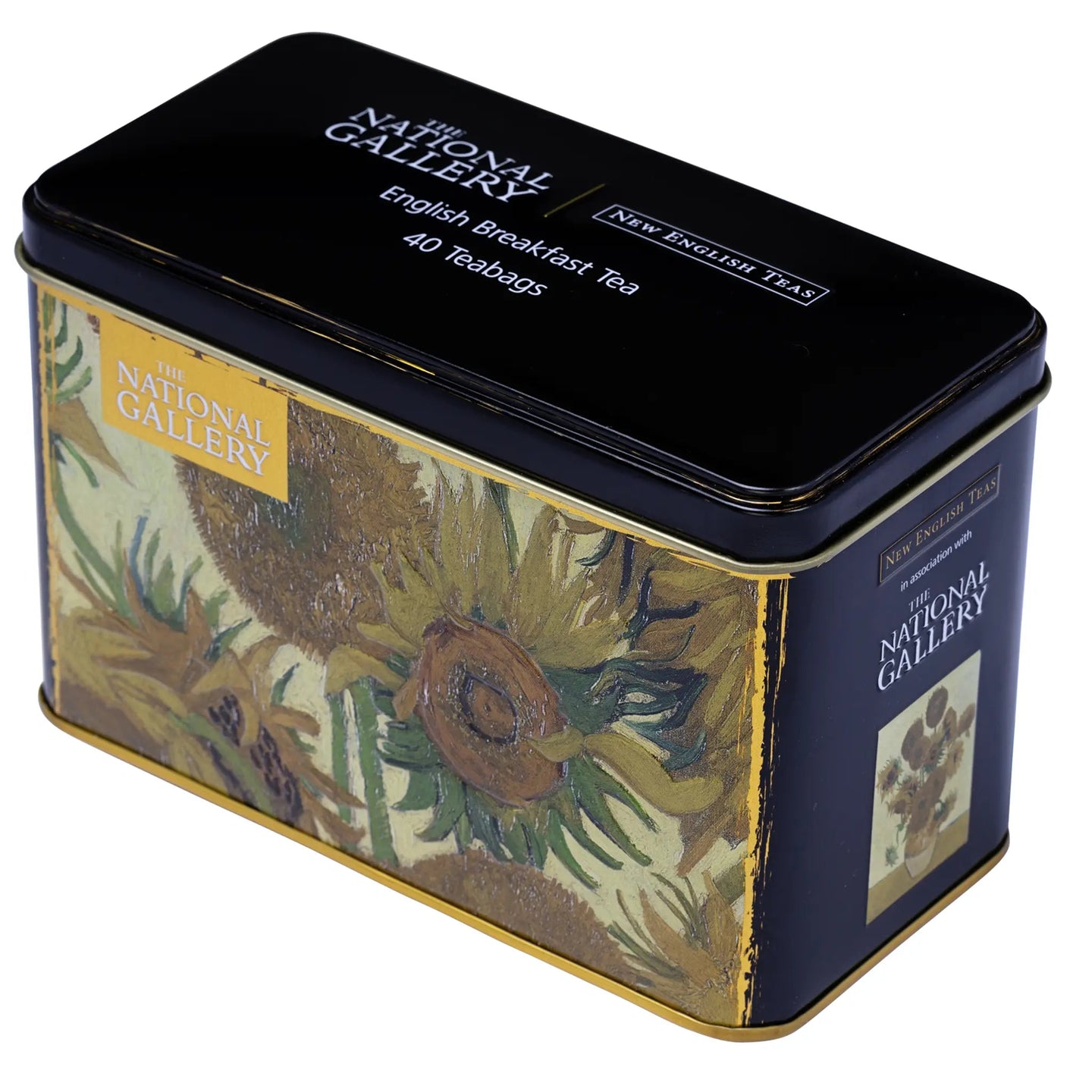 Sunflowers by Vincent Van Gogh - Classic Tea Tin - 40 English Breakfast Teabags Tea Tins New English Teas 