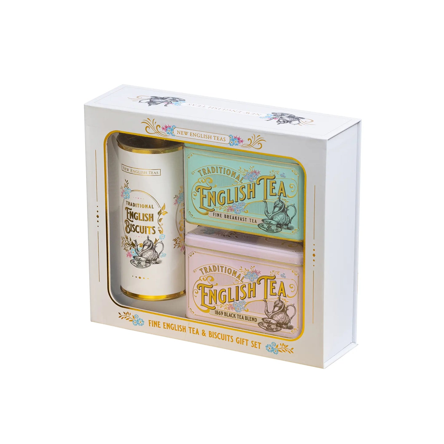 Tea & Biscuits Vintage Victorian Gift Set by New English Teas
