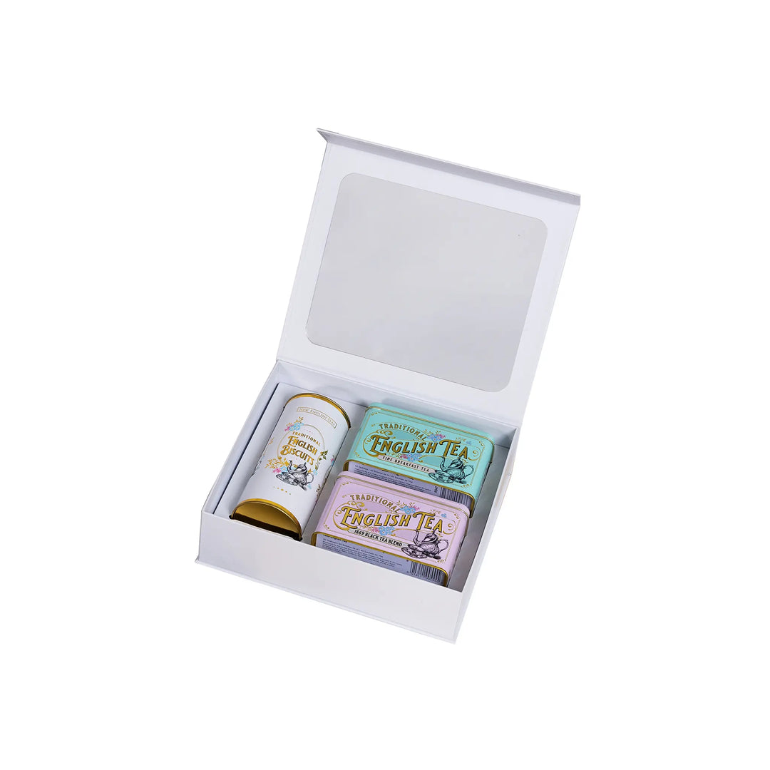 Tea & Biscuits Vintage Victorian Gift Set by New English Teas