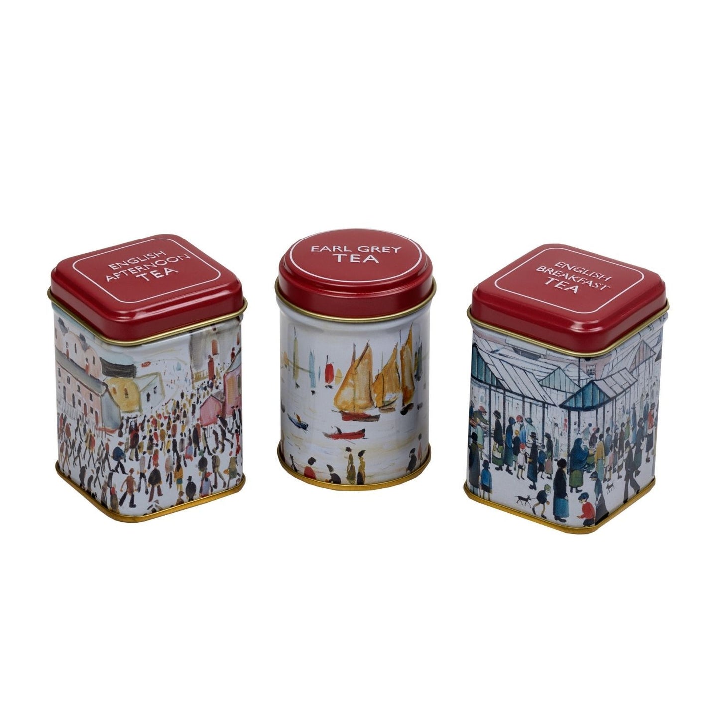 LS Lowry Mini Tea Tin Set - New English Teas