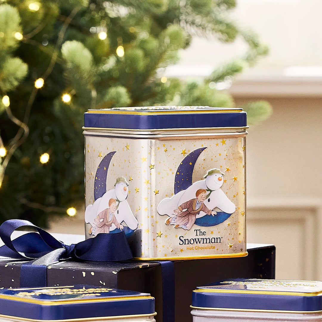 The Snowman 'Moon' 125g Square Hot Chocolate Tin by New English Teas