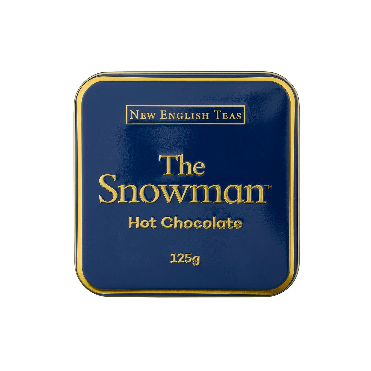 The Snowman 125g square hot chocolate tin by New English Teas