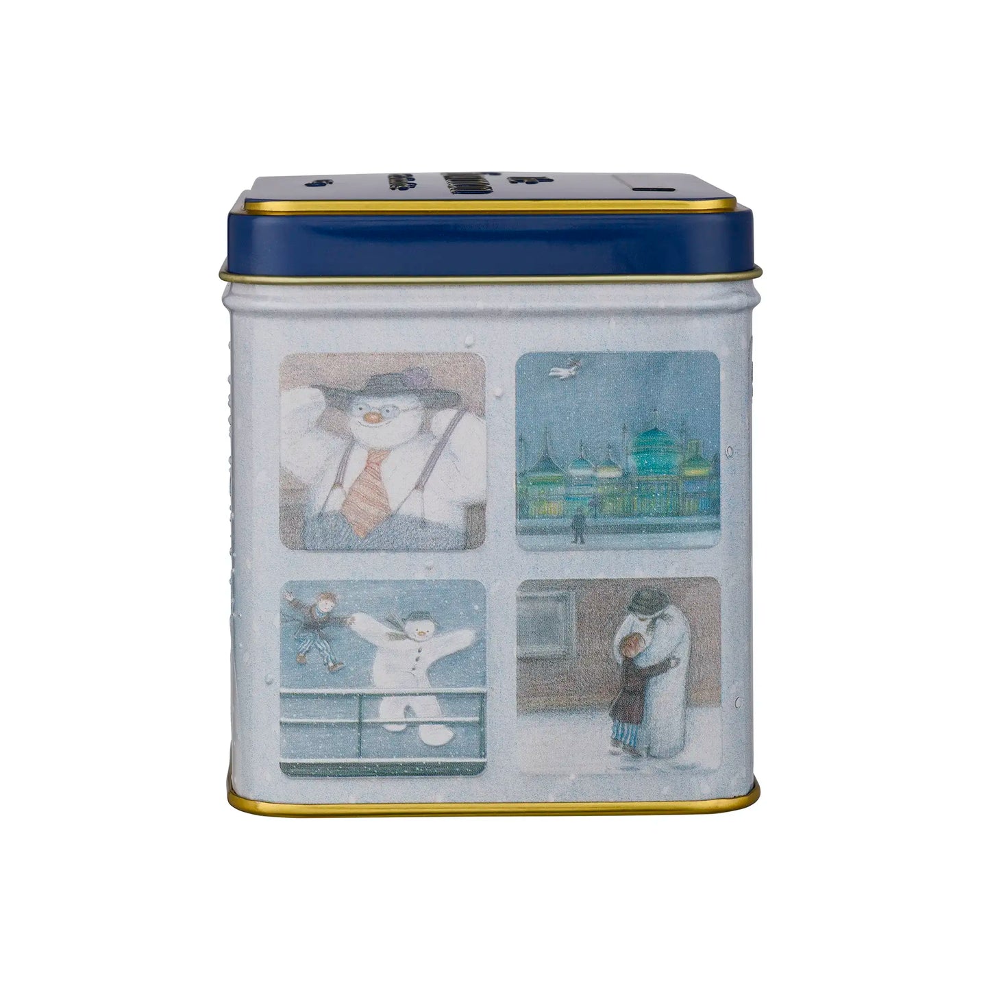 The Snowman 125g square hot chocolate tin by New English Teas