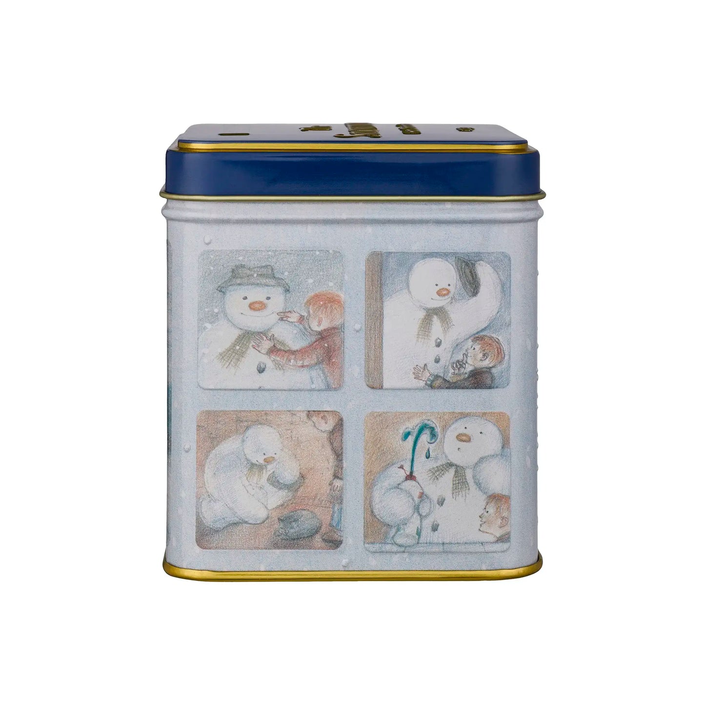 The Snowman 125g square hot chocolate tin by New English Teas